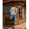 imagePJ PAUL JONES Mens Sweaters Casual Crewneck Cable Knit Pullover SweaterApricot
