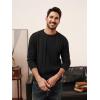 imagePJ PAUL JONES Mens Sweaters Casual Crewneck Cable Knit Pullover SweaterBlack