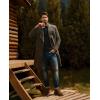 imagePJ PAUL JONES Mens Sweaters Casual Crewneck Cable Knit Pullover SweaterBlack