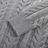 imagePJ PAUL JONES Mens Sweaters Casual Crewneck Cable Knit Pullover SweaterDark Grey