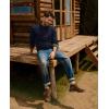 imagePJ PAUL JONES Mens Sweaters Casual Crewneck Cable Knit Pullover SweaterNavy Blue