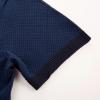imagePJ PAUL JONES Mens Polo Shirts Vintage Striped Button Down Knitted Golf ShirtsDark Bluevintage