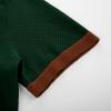 imagePJ PAUL JONES Mens Polo Shirts Vintage Striped Button Down Knitted Golf ShirtsDark Greenvintage