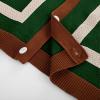 imagePJ PAUL JONES Mens Polo Shirts Vintage Striped Button Down Knitted Golf ShirtsDark Greenvintage