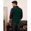 imagePJ PAUL JONES Mens Sweater Vests V Neck Cable Twist Knit Sleeveless Vests Casual Pullover SweaterDark Green