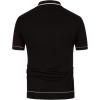 imagePJ PAUL JONES Mens Knit Shirts Vintage Retro Short Sleeve Button Down Vacation Polo ShirtsBlack