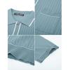 imagePJ PAUL JONES Mens Knit Shirts Vintage Retro Short Sleeve Button Down Vacation Polo ShirtsBlue
