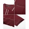 imagePJ PAUL JONES Mens Knit Shirts Vintage Retro Short Sleeve Button Down Vacation Polo ShirtsBurgundy