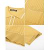 imagePJ PAUL JONES Mens Knit Shirts Vintage Retro Short Sleeve Button Down Vacation Polo ShirtsGold Yellow