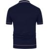imagePJ PAUL JONES Mens Knit Shirts Vintage Retro Short Sleeve Button Down Vacation Polo ShirtsNavy Blue