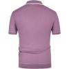 imagePJ PAUL JONES Mens Knit Shirts Vintage Retro Short Sleeve Button Down Vacation Polo ShirtsPurple