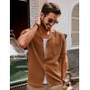 imagePJ PAUL JONES Mens Knit Shirts Vintage Retro Short Sleeve Button Down Vacation Polo ShirtsRed Coffee37
