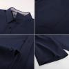 imagePJ PAUL JONES Mens Dress Shirt Casual Untucked Shirts Short Sleeve Button Down Shirt with PocketNavy Blue