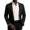 imagePJ PAUL JONES Mens Blazer Classic Lightweight Sports Coat Casual Sport Suit JacketsBlack