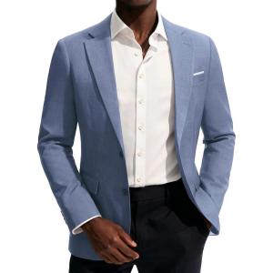 imagePJ PAUL JONES Mens Blazer Classic Lightweight Sports Coat Casual Sport Suit JacketsBlue