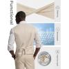 image:imagePJ PAUL JONES Mens Business Casual Vests Lightweight Slim Fit Suit WaistcoatApricot