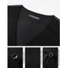 image:imagePJ PAUL JONES Mens Business Casual Vests Lightweight Slim Fit Suit WaistcoatBlack