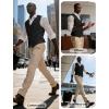 image:imagePJ PAUL JONES Mens Business Casual Vests Lightweight Slim Fit Suit WaistcoatBlack