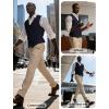 image:imagePJ PAUL JONES Mens Business Casual Vests Lightweight Slim Fit Suit WaistcoatDark Blue
