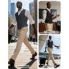 image:imagePJ PAUL JONES Mens Business Casual Vests Lightweight Slim Fit Suit WaistcoatDark Gray