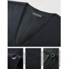 image:imagePJ PAUL JONES Mens Business Casual Vests Lightweight Slim Fit Suit WaistcoatDark Gray