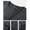image:imagePJ PAUL JONES Mens Business Casual Vests Lightweight Slim Fit Suit WaistcoatGray