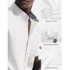 image:imagePJ PAUL JONES Mens Dress Shirts Oxford Button Down Shirt Short Sleeve Business Casual Untucked Shirts with PocketWhite