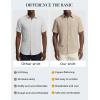 image:imagePJ PAUL JONES Mens Linen Shirts Short Sleeve Button Down Shirt Wrinkle Free Dress Shirt Casual Summer Shirt with PocketBlue