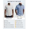 image:imagePJ PAUL JONES Mens Short Sleeve Button Down Shirt Casual Linen Summer Beach Wedding Dress ShirtBlack