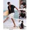 image:imagePJ PAUL JONES Mens Short Sleeve Button Down Shirt Casual Linen Summer Beach Wedding Dress ShirtBlack