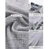 image:imagePJ PAUL JONES Mens Short Sleeve Button Down Shirt Casual Linen Summer Beach Wedding Dress ShirtSilver Gray