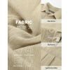 image:imagePJ PAUL JONES Mens Short Sleeve Button Down Shirt Casual Summer Shirts Textured Beach Vacation Shirts for MenApricot