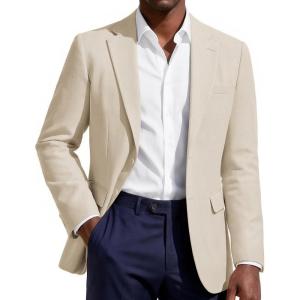 image:imagePJ PAUL JONES Mens Blazer Casual Sport Coat TwoButton Suit Jackets Lightweight Sport Coats BlazerApricot