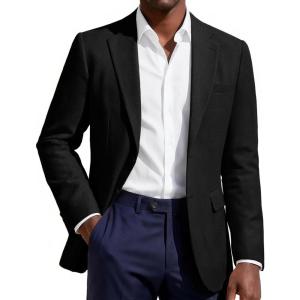 image:imagePJ PAUL JONES Mens Blazer Casual Sport Coat TwoButton Suit Jackets Lightweight Sport Coats BlazerBlack