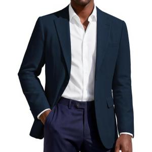 image:imagePJ PAUL JONES Mens Blazer Casual Sport Coat TwoButton Suit Jackets Lightweight Sport Coats BlazerDark Blue