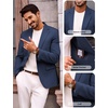 image:imagePJ PAUL JONES Blazer for Men Classic Sport Coat Casual Suit Jackets Slim FitDark Blue