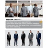 image:imagePJ PAUL JONES Blazer for Men Classic Sport Coat Casual Suit Jackets Slim FitGrey