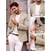image:imagePJ PAUL JONES Blazer for Men Classic Sport Coat Casual Suit Jackets Slim FitKhaki