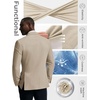 image:imagePJ PAUL JONES Blazer for Men Classic Sport Coat Casual Suit Jackets Slim FitKhaki
