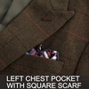 image:imagePJ PAUL JONES Men Tweed Blazer Wool Herringbone Sport Coat Jacket Vintage Blazers Suit JacketsArmy Green B Herringbone