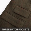 image:imagePJ PAUL JONES Men Tweed Blazer Wool Herringbone Sport Coat Jacket Vintage Blazers Suit JacketsArmy Green B Herringbone