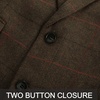 image:imagePJ PAUL JONES Men Tweed Blazer Wool Herringbone Sport Coat Jacket Vintage Blazers Suit JacketsArmy Green B Herringbone