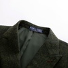 image:imagePJ PAUL JONES Men Tweed Blazer Wool Herringbone Sport Coat Jacket Vintage Blazers Suit JacketsArmy Green Herringbone