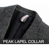 image:imagePJ PAUL JONES Men Tweed Blazer Wool Herringbone Sport Coat Jacket Vintage Blazers Suit JacketsBlack White Herringbone