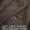 image:imagePJ PAUL JONES Men Tweed Blazer Wool Herringbone Sport Coat Jacket Vintage Blazers Suit JacketsCoffee C Herringbone
