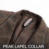 image:imagePJ PAUL JONES Men Tweed Blazer Wool Herringbone Sport Coat Jacket Vintage Blazers Suit JacketsCoffee C Herringbone