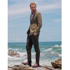 image:imagePJ PAUL JONES Men Tweed Blazer Wool Herringbone Sport Coat Jacket Vintage Blazers Suit JacketsCoffee Herringbone