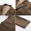 image:imagePJ PAUL JONES Men Tweed Blazer Wool Herringbone Sport Coat Jacket Vintage Blazers Suit JacketsCoffee Houndstooth