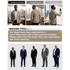 image:imagePJ PAUL JONES Mens Blazer Slim Fit Sport Coats Two Buttons Casual Suit JacketsApricot