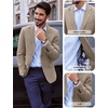 image:imagePJ PAUL JONES Mens Blazer Slim Fit Sport Coats Two Buttons Casual Suit JacketsApricot
